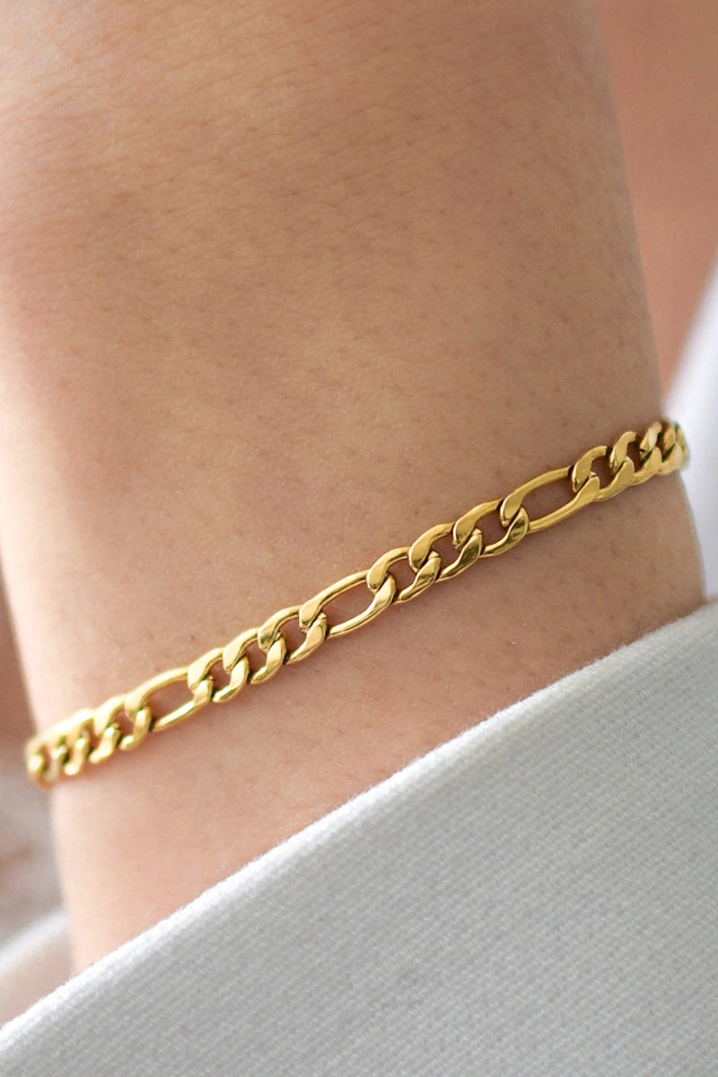 GOLD FIGARO BRACELET & ANKLET