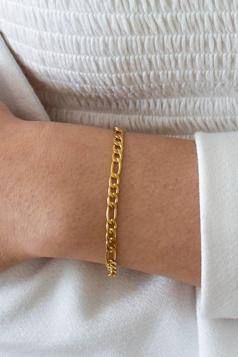 GOLD FIGARO BRACELET & ANKLET