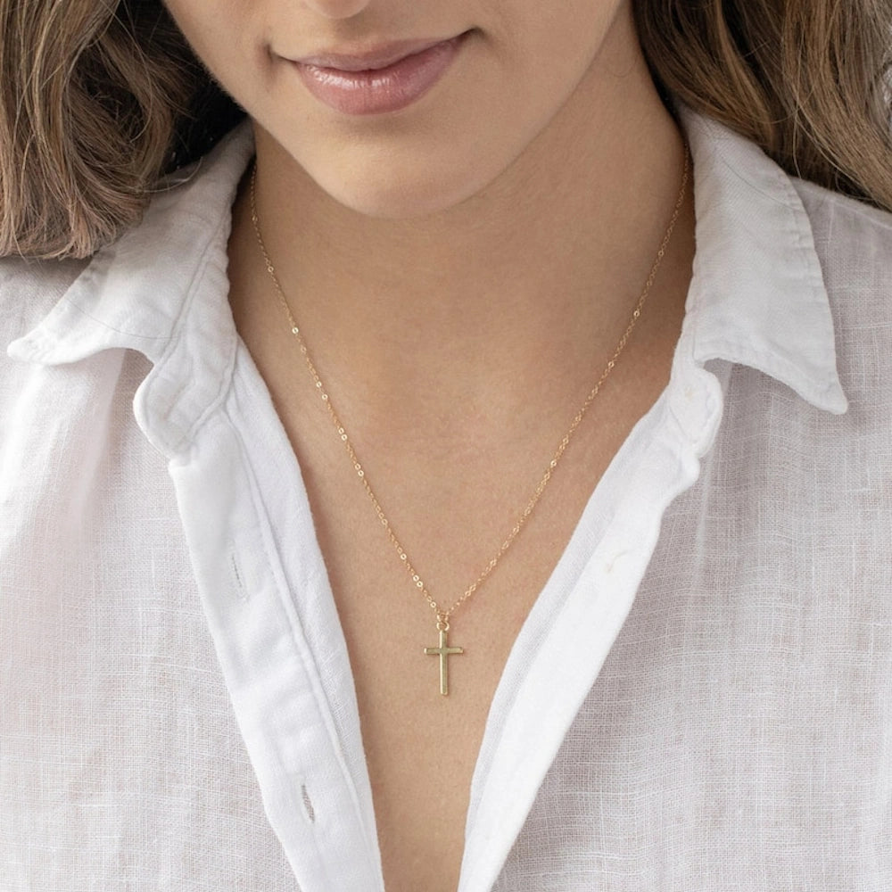 GOLD CROSS NECKLACE