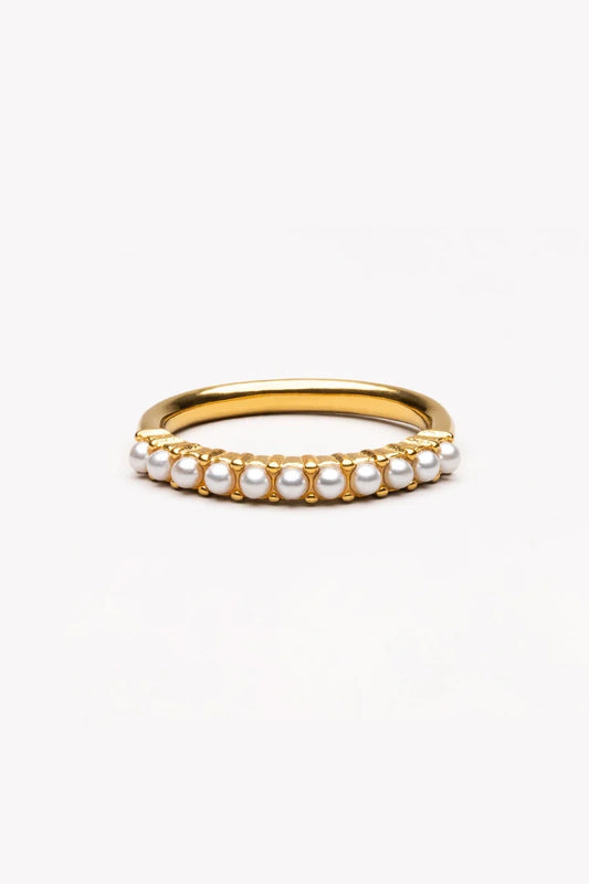 GOLD DAINTY FRESH WATER PEARL RING