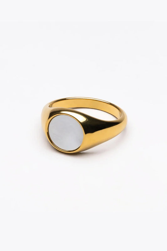 GOLD PEARL RING