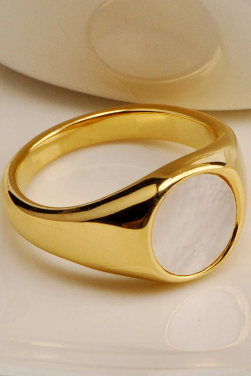 GOLD PEARL RING