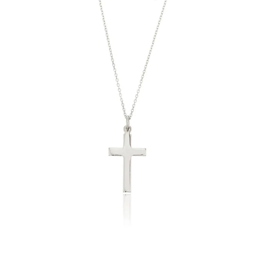 SILVER CROSS NECKLACE